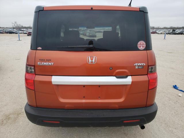 5J6YH28399L002731 - 2009 HONDA ELEMENT LX ORANGE photo 6