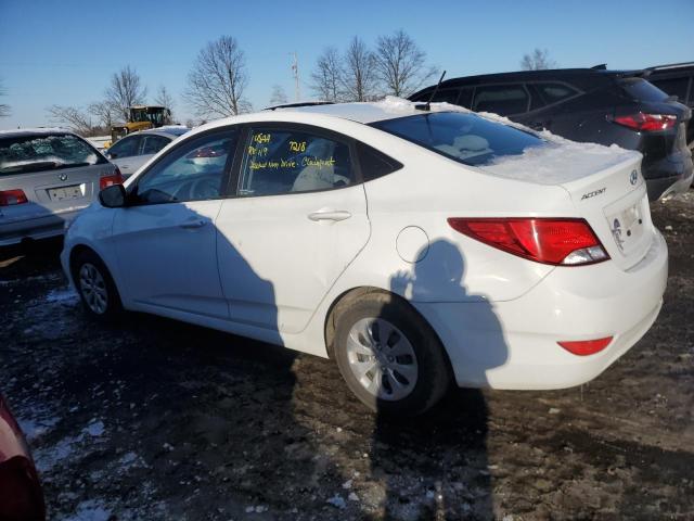 KMHCT4AE9GU103812 - 2016 HYUNDAI ACCENT SE WHITE photo 2