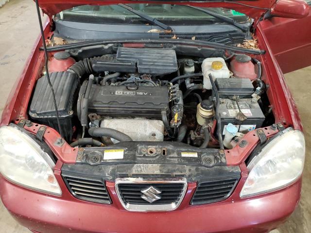 KL5JJ86Z65K103897 - 2005 SUZUKI FORENZA LX MAROON photo 11