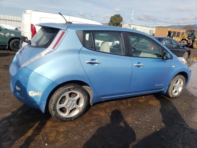 JN1AZ0CP9BT000697 - 2011 NISSAN LEAF SV BLUE photo 3