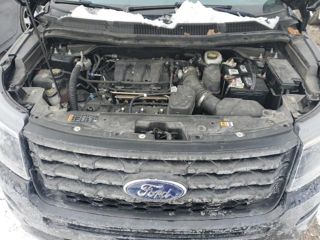 1FM5K8AR9HGC78809 - 2017 FORD EXPLORER POLICE INTERCEPTOR Schwarz Foto 11