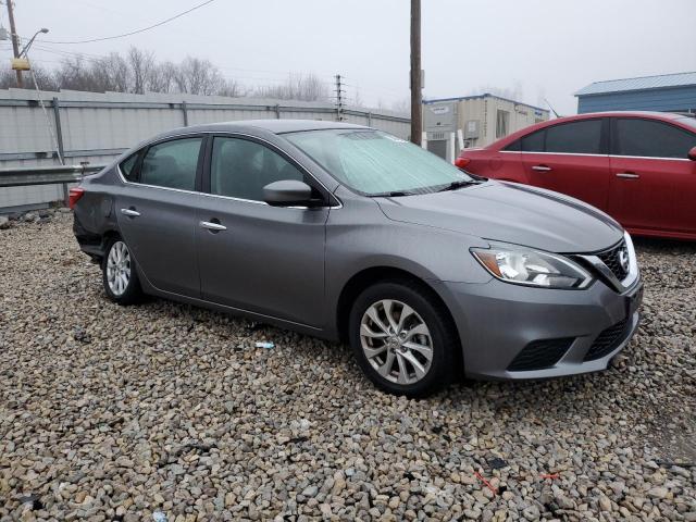 3N1AB7AP1KY450996 - 2019 NISSAN SENTRA S GRAY photo 4