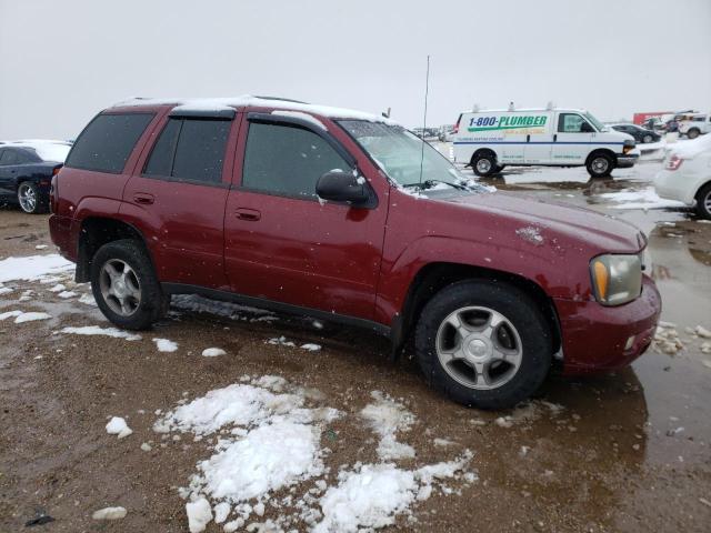 1GNDS13S682141435 - 2008 CHEVROLET TRAILBLAZE LS RED photo 4