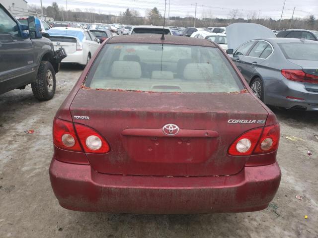 2T1BR30E45C451358 - 2005 TOYOTA COROLLA CE RED photo 6