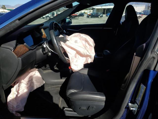 5YJSA1E25LF390749 - 2020 TESLA MODEL S Mavi foto 7