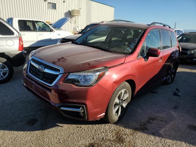 JF2SJARC0HH470438 - 2017 SUBARU FORESTER 2.5I LIMITED RED photo 1