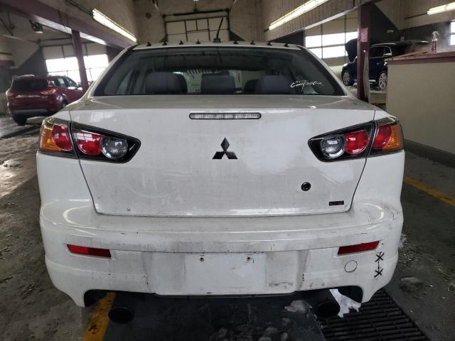 JA32V6FV9DU000365 - 2013 MITSUBISHI LANCER RALLIART WHITE photo 6