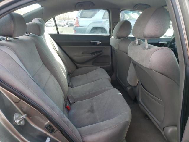 1HGFA165X6L104262 - 2006 HONDA CIVIC LX GRAY photo 10