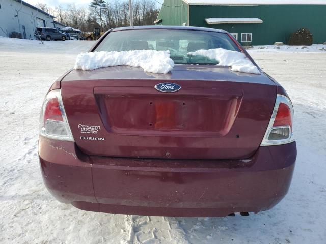 3FAFP06Z86R131946 - 2006 FORD FUSION S RED photo 6