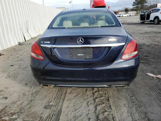 55SWF4JB6JU269055 - 2018 MERCEDES-BENZ C 300 BLUE photo 6