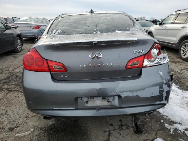 JN1CV6AR3FM520616 - 2015 INFINITI Q40 GRAY photo 6