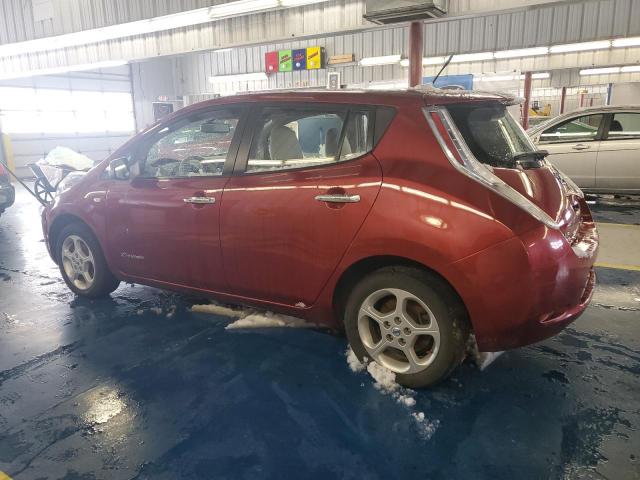 JN1AZ0CP3CT019473 - 2012 NISSAN LEAF SV RED photo 2