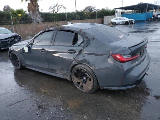WBS33AY01PFP12578 - 2023 BMW M3 COMPETITION GRAY photo 2