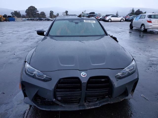 WBS33AY01PFP12578 - 2023 BMW M3 COMPETITION GRAY photo 5
