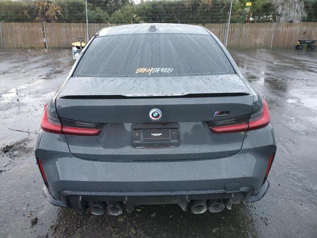 WBS33AY01PFP12578 - 2023 BMW M3 COMPETITION GRAY photo 6