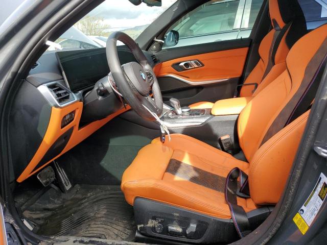 WBS33AY01PFP12578 - 2023 BMW M3 COMPETITION GRAY photo 7