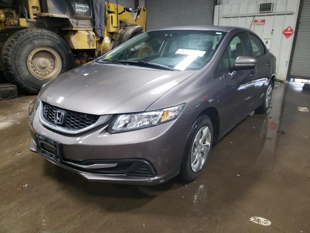 19XFB2F56FE048329 - 2015 HONDA CIVIC LX GRAY photo 1