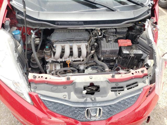 JHMGE884X9S023484 - 2009 HONDA FIT SPORT RED photo 11