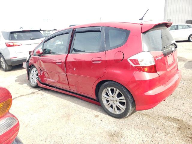JHMGE884X9S023484 - 2009 HONDA FIT SPORT RED photo 2