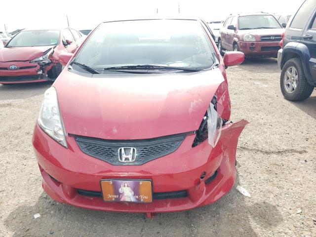 JHMGE884X9S023484 - 2009 HONDA FIT SPORT RED photo 5