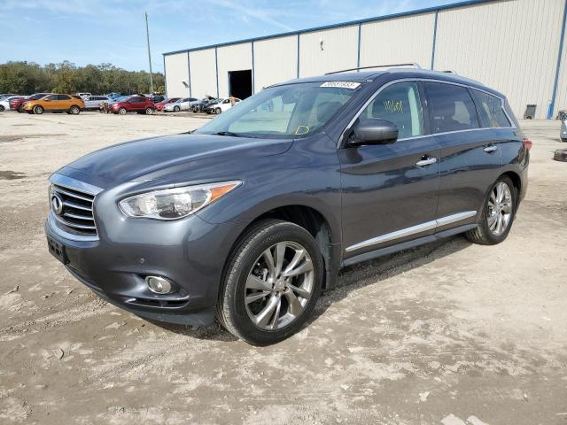 5N1AL0MM4DC346626 - 2013 INFINITI JX35 GRAY photo 1