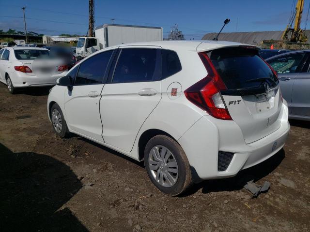 3HGGK5H53FM774501 - 2015 HONDA FIT LX WHITE photo 2