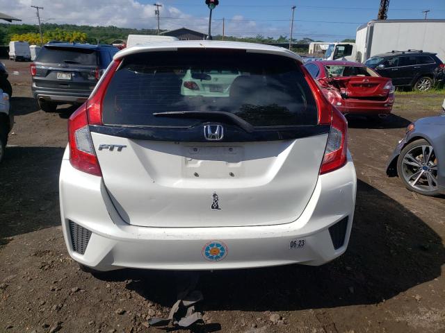 3HGGK5H53FM774501 - 2015 HONDA FIT LX WHITE photo 6