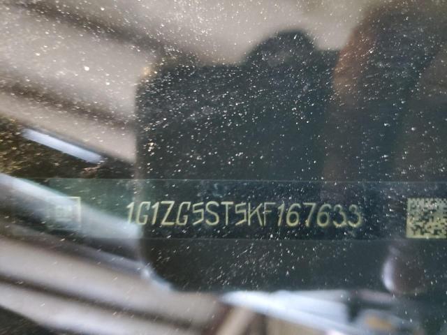 1G1ZG5ST5KF167633 - 2019 CHEVROLET MALIBU RS BLACK photo 12