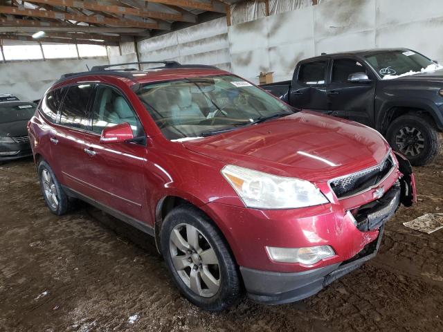 1GNKRLED4CJ380672 - 2012 CHEVROLET TRAVERSE LTZ RED photo 4