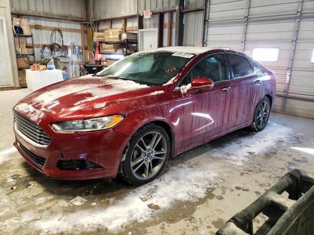 3FA6P0K93ER256437 - 2014 FORD FUSION TITANIUM RED photo 1