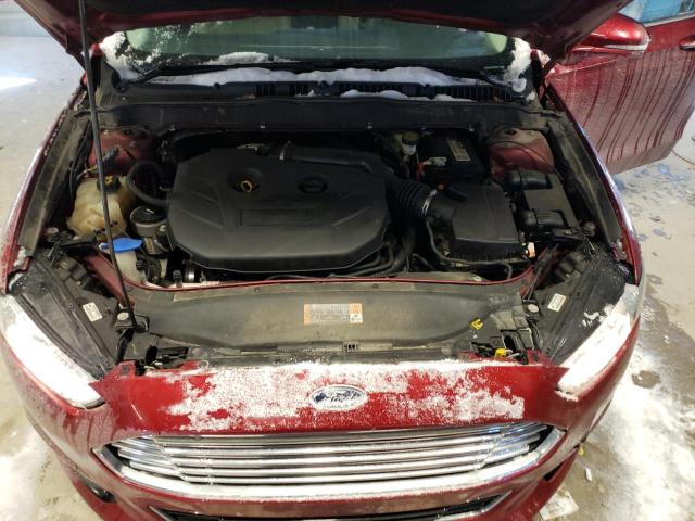 3FA6P0K93ER256437 - 2014 FORD FUSION TITANIUM RED photo 11