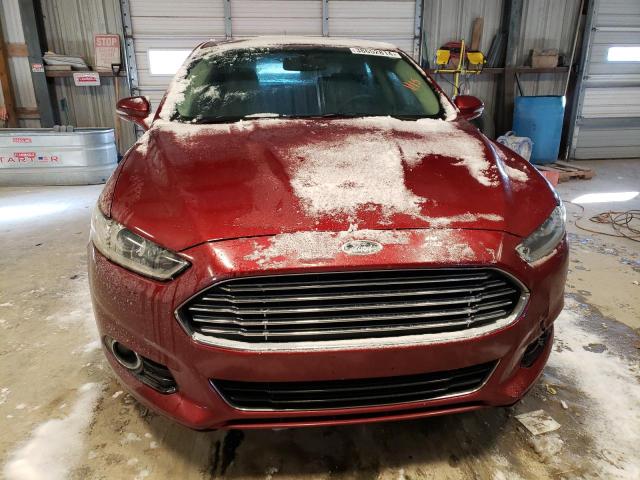 3FA6P0K93ER256437 - 2014 FORD FUSION TITANIUM RED photo 5