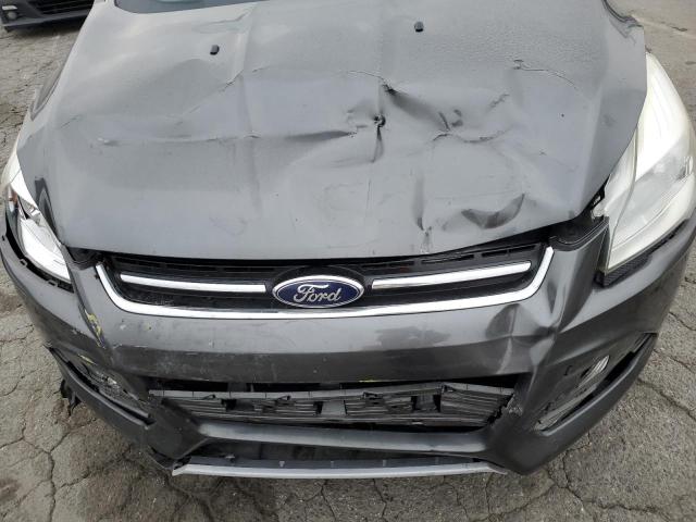 1FMCU0J94GUB99356 - 2016 FORD ESCAPE TITANIUM GRAY photo 11