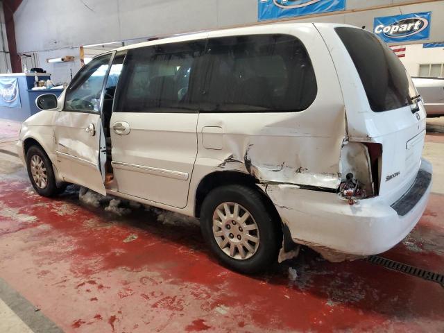 KNDUP131936478684 - 2003 KIA SEDONA EX WHITE photo 2