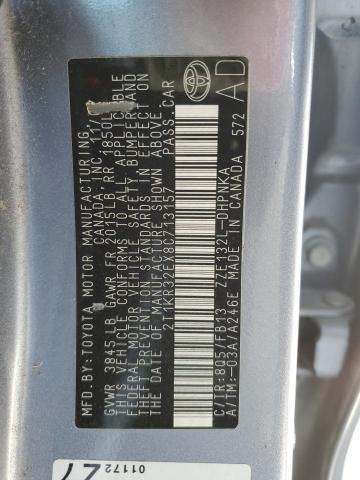 2T1KR32EX8C713157 - 2008 TOYOTA COROLLA MA XR BLUE photo 13