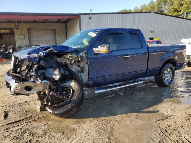 1FTEX1E87AFC27092 - 2010 FORD F150 SUPER CAB BLUE photo 1