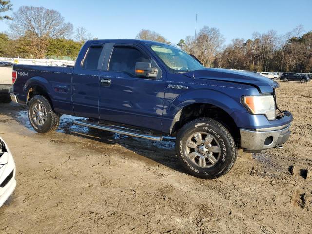 1FTEX1E87AFC27092 - 2010 FORD F150 SUPER CAB BLUE photo 4