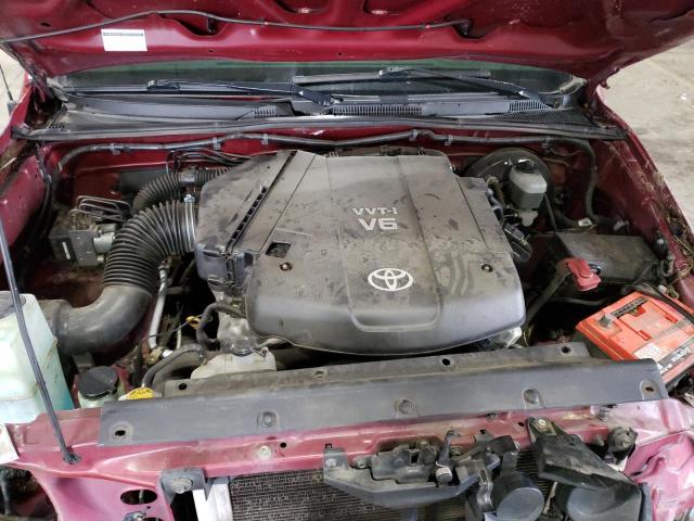 5TEJU62N05Z069542 - 2005 TOYOTA TACOMA DOUBLE CAB PRERUNNER BURGUNDY photo 11