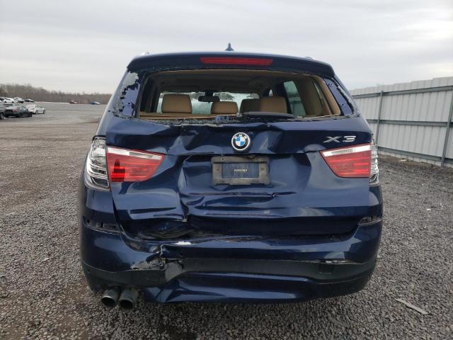 5UXWX9C5XG0D63242 - 2016 BMW X3 XDRIVE28I BLUE photo 6