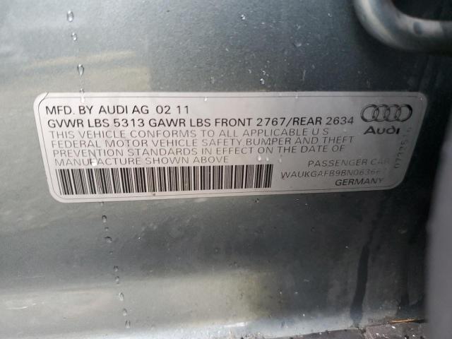 WAUKGAFB9BN063667 - 2011 AUDI A6 PRESTIGE GRAY photo 12