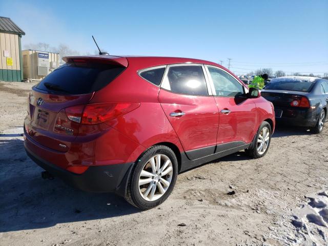 KM8JUCAC6BU228708 - 2011 HYUNDAI TUCSON GLS BURGUNDY photo 3