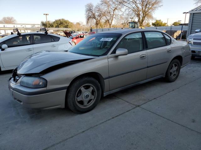 2G1WF52E339283740 - 2003 CHEVROLET IMPALA BEIGE photo 1