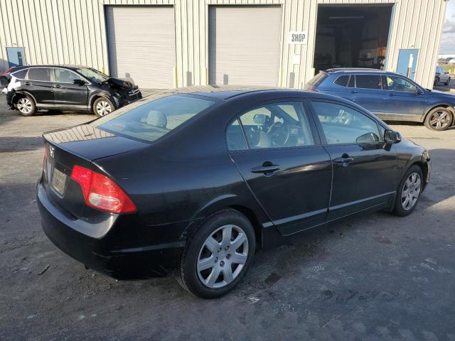 1HGFA16518L050420 - 2008 HONDA CIVIC LX BLACK photo 3