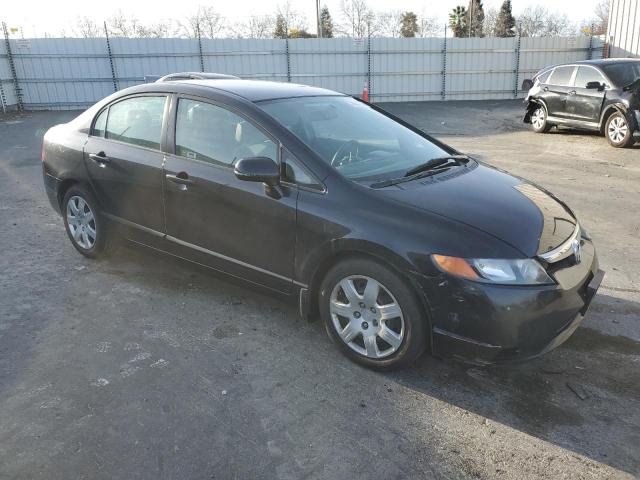 1HGFA16518L050420 - 2008 HONDA CIVIC LX BLACK photo 4