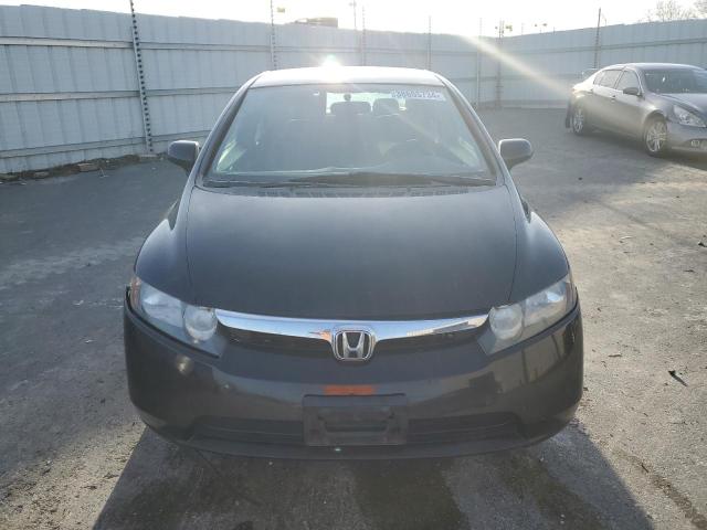 1HGFA16518L050420 - 2008 HONDA CIVIC LX BLACK photo 5