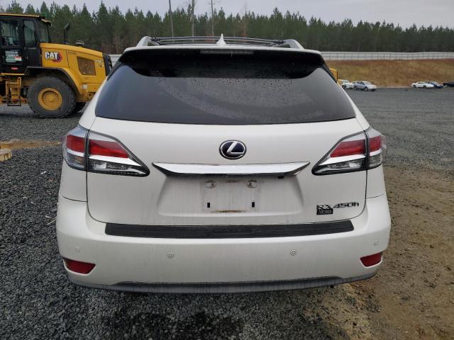 2T2BC1BA3FC008552 - 2015 LEXUS RX 450H WHITE photo 6