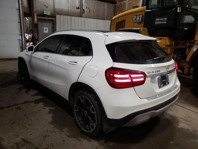 WDCTG4GB9KJ546729 - 2019 MERCEDES-BENZ GLA 250 4MATIC WHITE photo 2