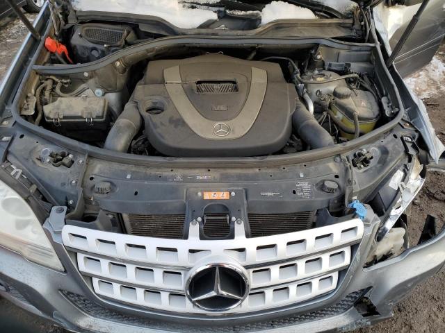 4JGBB8GB0AA614420 - 2010 MERCEDES-BENZ ML 350 4MATIC SILVER photo 11