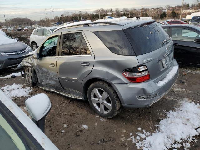 4JGBB8GB0AA614420 - 2010 MERCEDES-BENZ ML 350 4MATIC SILVER photo 2