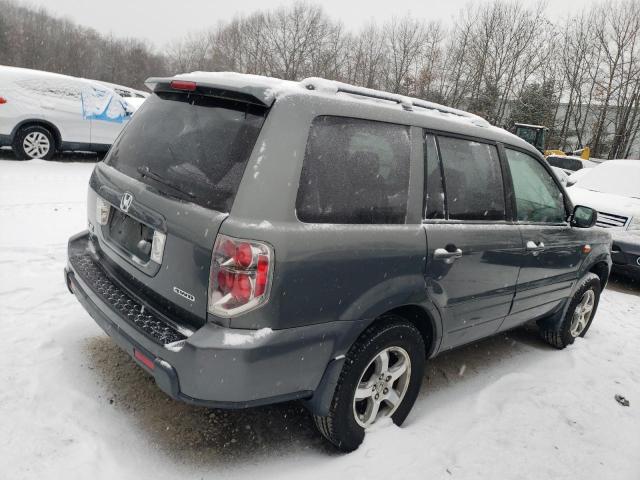 5FNYF18747B026959 - 2007 HONDA PILOT EXL GRAY photo 3